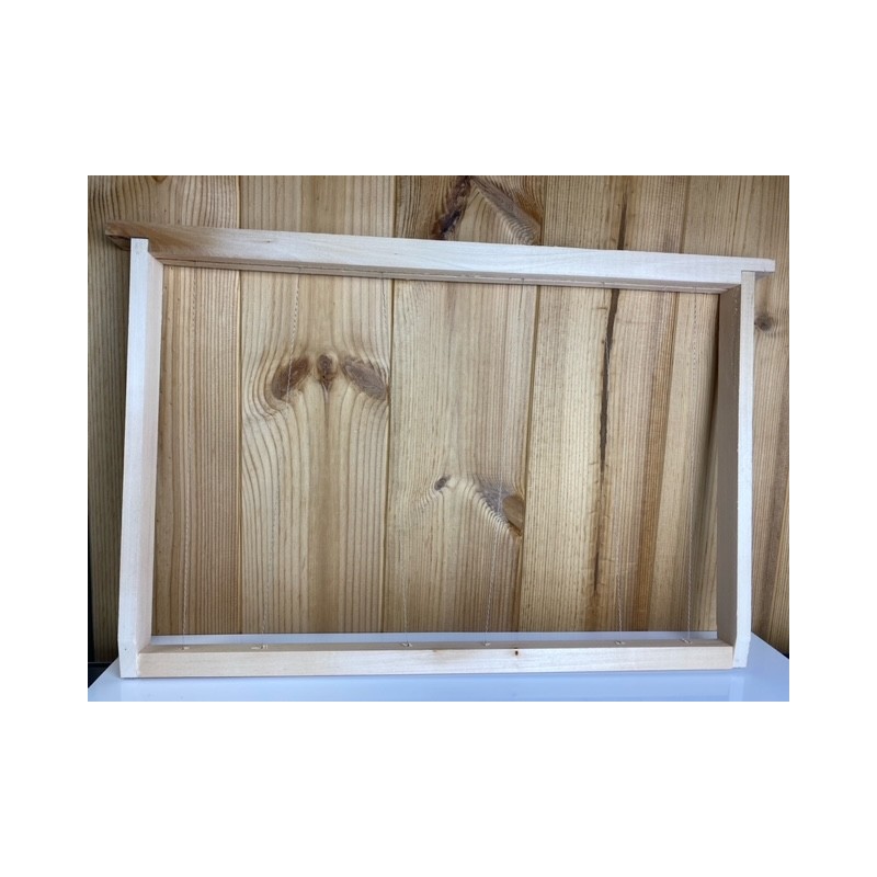 Cadre Dadant corps fils verticaux/obliques inox 470/435*300*25mm