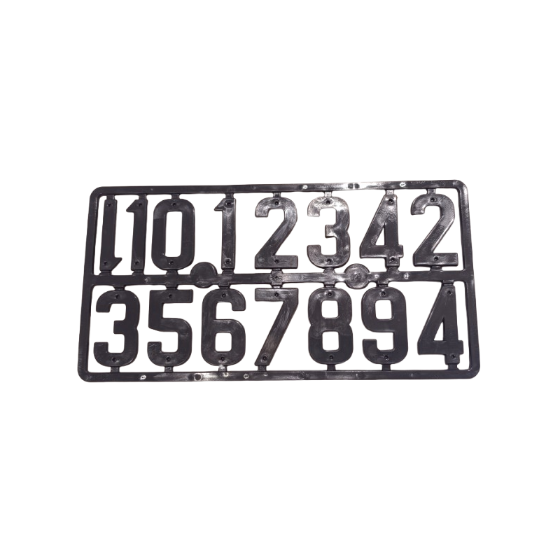 Plaque numérotation des ruches NICOT (15 chiffres hauteur 42mm)