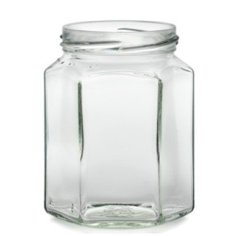 Pot V Hexagonal 288ml TO63, PACK DE 11 (environ 380gr de miel)